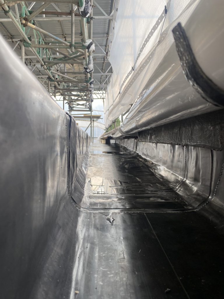 Mid Devon Farm Lead Gutter scaled